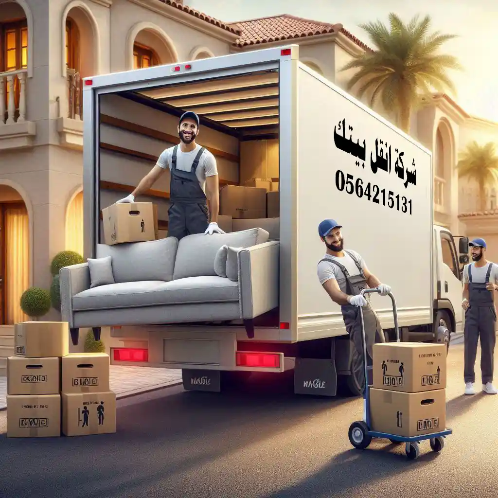 سيارات نقل عفش تابعة لشركة انقل بيتك لنقل العفش